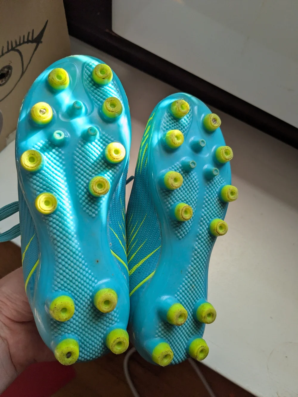⭐$7 WHEN BUNDLED ⭐Kids Blue Lace-Up Cleats